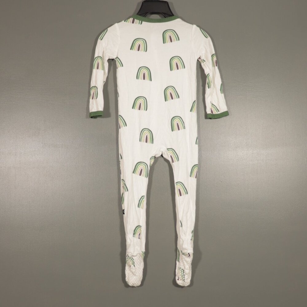 EUC Kyte Baby Green Rainbow Footie Size 6M-12M - Picture 3 of 9